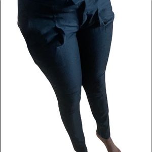 Helmet Lang black pants with a pleat. Lined. Classic. Timeless.